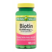 Biotin Hair/Skin/Nails  10,000 Mcg, 120 Count Spring Valley